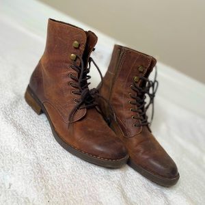 Brown Leather Booties size 6.5